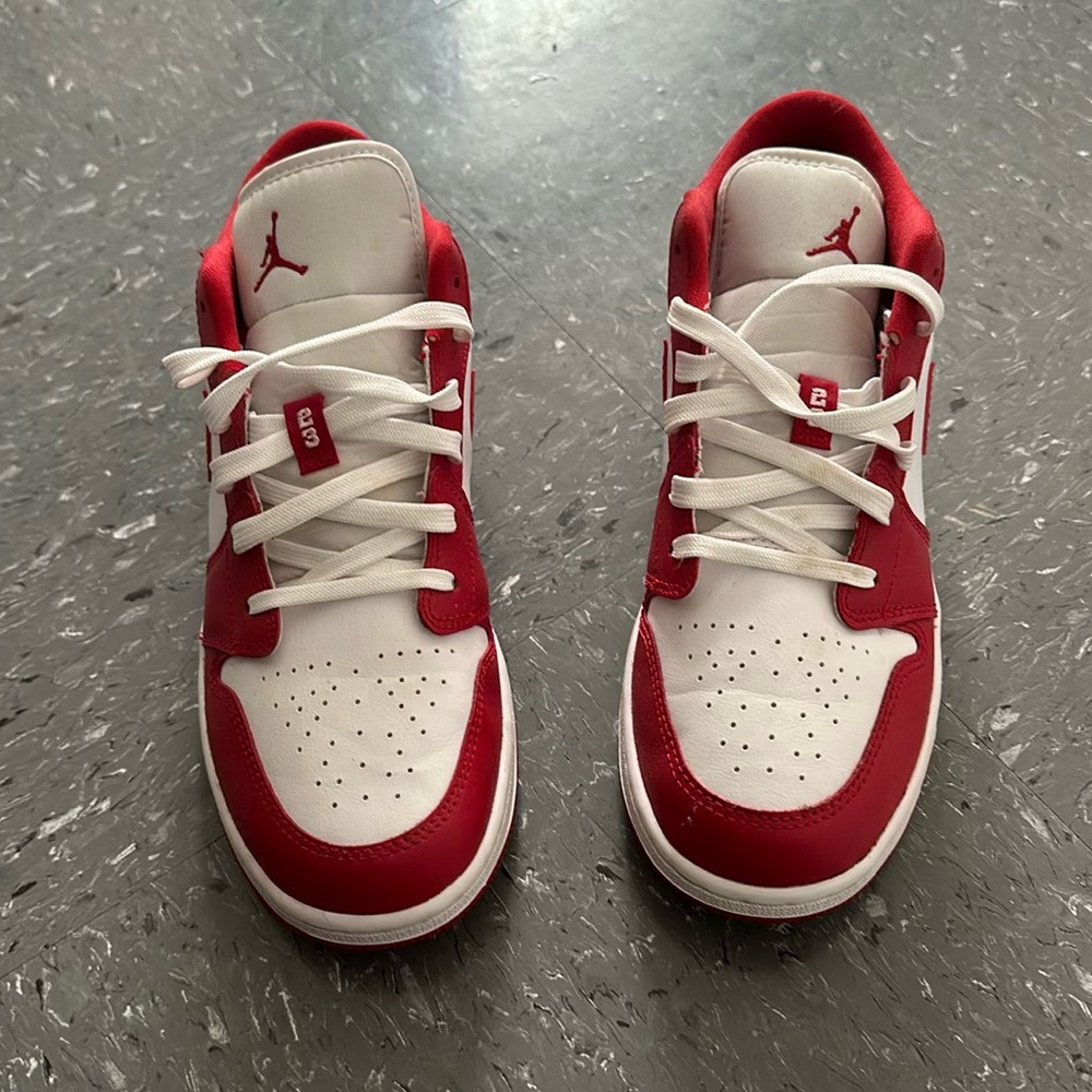 Red and White Jordan 1 Mid